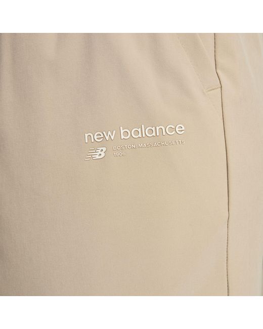 New Balance Natural Athletics Stretch Woven jogger In Grey Poly Knit