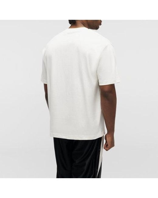 New Balance White Basketball Photo Graphic T-Shirt for men