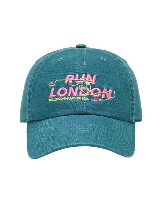 New Balance Green London Marathon Cotton 6 Panel