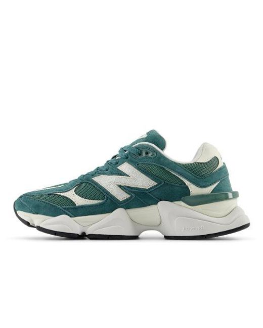 9060 En, Gamuza/Malla, Talla New Balance de color Green