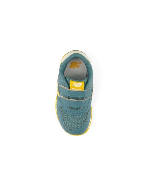 New Balance Blue Infants' 500 Hook & Loop In Green/yellow Synthetic