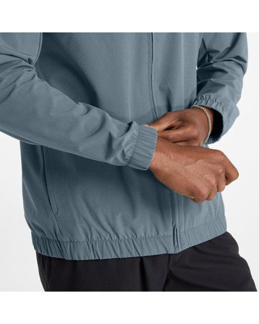 New Balance Blue Stretch Bomber Jacket for men