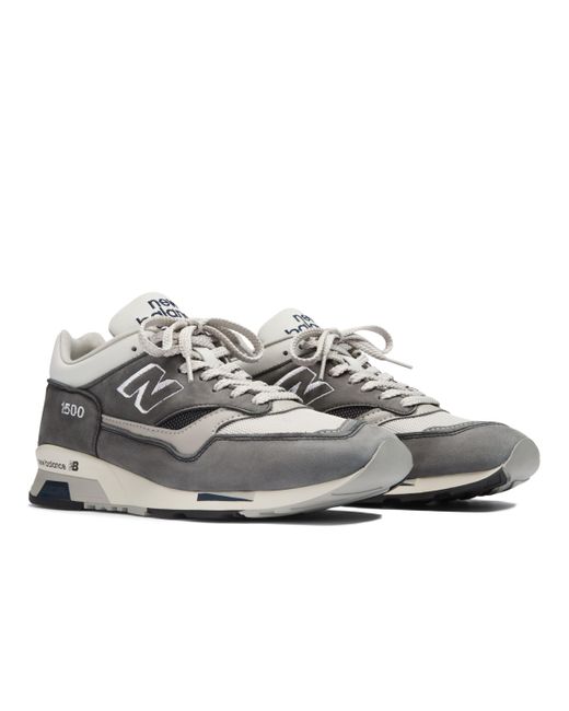 New Balance Gray Made In Uk 1500 Series In Grey Suede/mesh