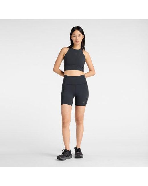 New Balance Blue Rc Elite Storage Short 6"