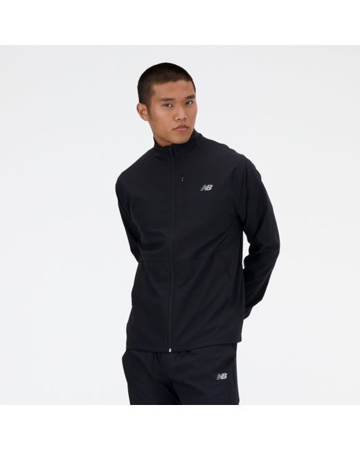 New Balance Black Stretch Woven Jacket for men