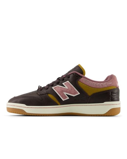 New Balance Brown Nb Numeric 480 In Leather for men