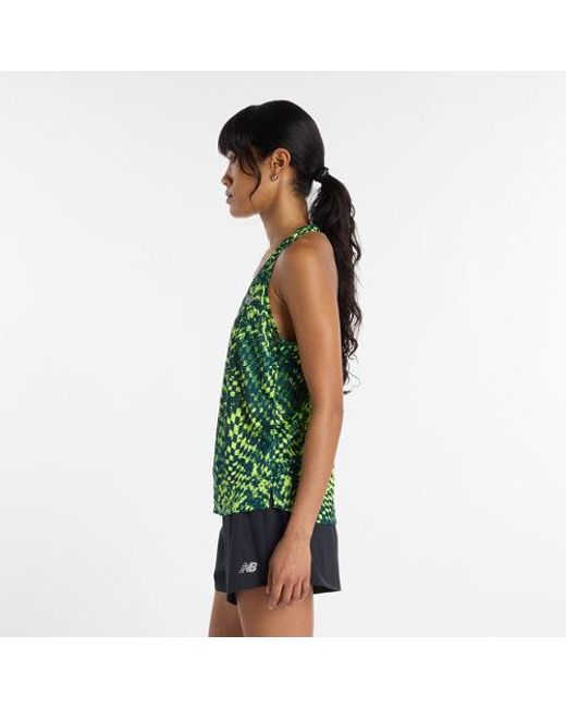 New Balance Green London Edition Rc Essential Printed Tank