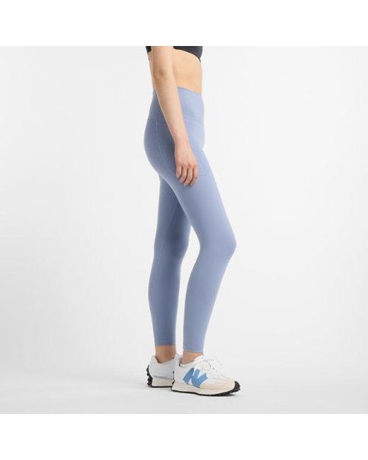 New Balance Blue Nb Harmony Pocket High Rise Legging 25"