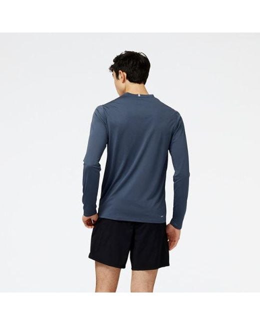 New Balance Blue Core Run Long Sleeve for men