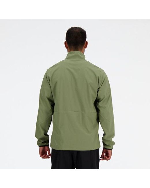 Homme Stretch Woven Jacket En, Polywoven, Taille New Balance pour homme en coloris Green