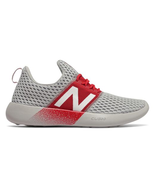 New Balance Rcvry V2 In Grey Red Red For Men Lyst