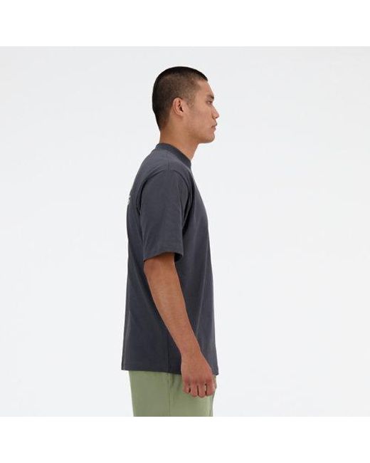 Homme Shifted Oversized T-Shirt En, Cotton, Taille New Balance pour homme en coloris Blue
