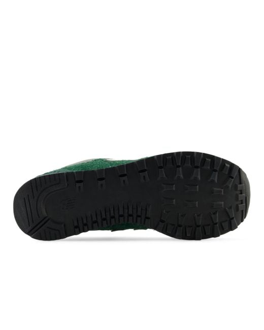 New Balance 574 In Green/white Suede/mesh for men