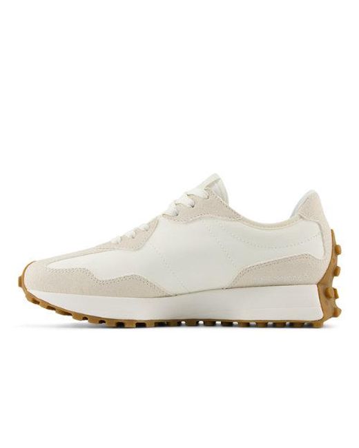 New Balance White 327 Sneakers