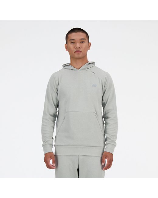 New Balance Tech knit hoodie in grau in Gray für Herren