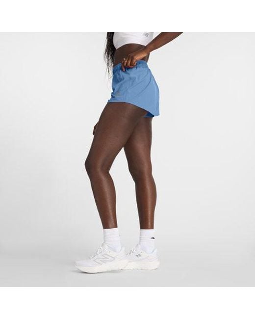 New Balance Blue Rc short 3" in blau