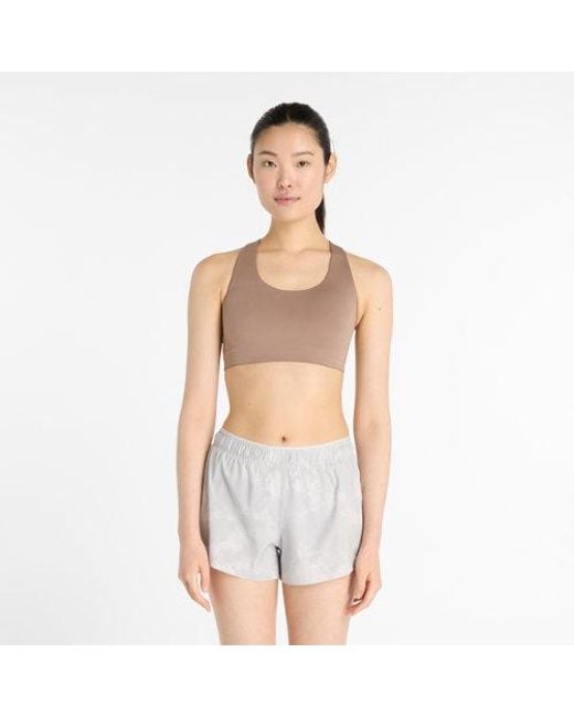 New Balance Nb Define Train Bra in het White