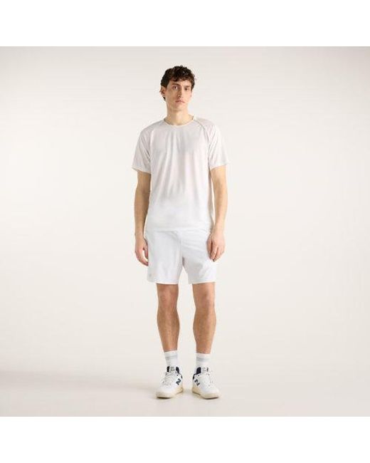 New Balance White Tournament Short for men