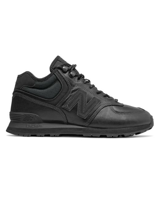 New Balance Black 574 Mid Sneakers for men