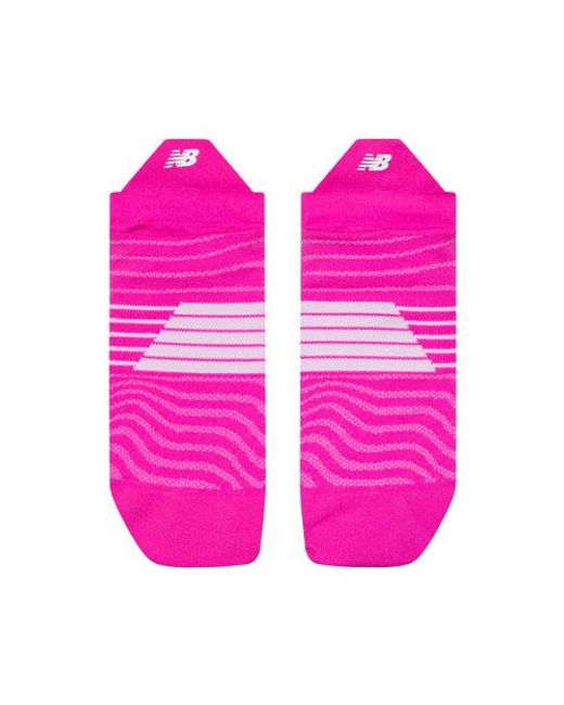New Balance Pink Pro Run Tab Socks 1 Pair