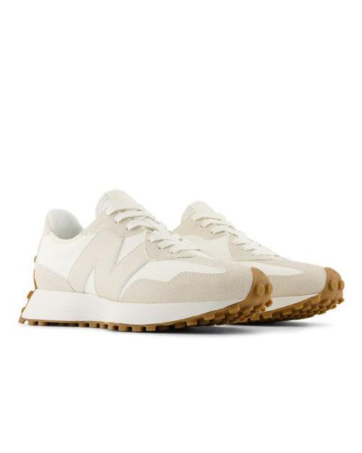 New Balance White 327 Sneakers