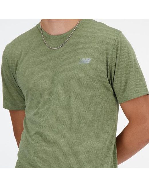 Homme Athletics T-Shirt En, Poly Knit, Taille New Balance pour homme en coloris Green