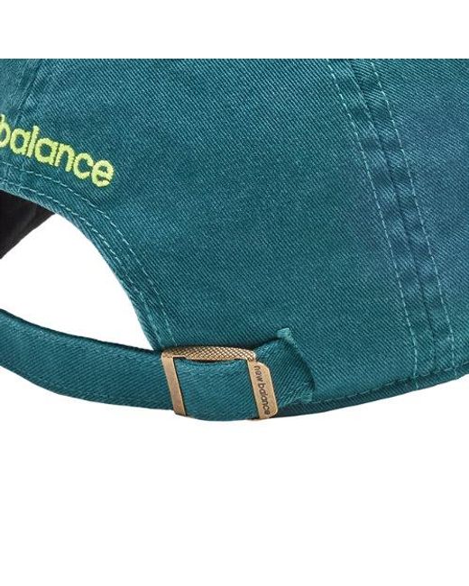 New Balance Green London Marathon Cotton 6 Panel