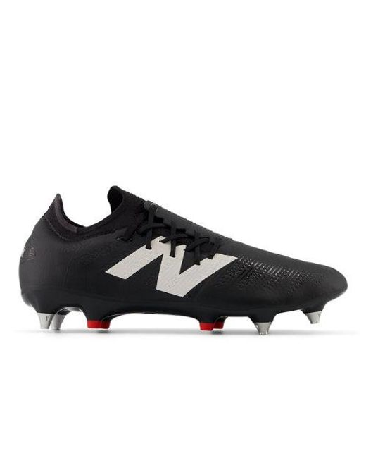 New Balance Furon Pro Sg V7+ In Black/white/red Synthetic