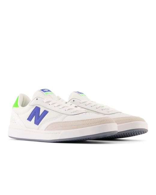 New Balance Nb Numeric 440 In White/blue Suede/mesh for men