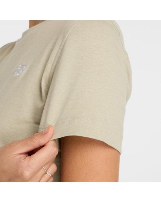 New Balance Natural Damen Sport Essentials Jersey T-Shirt