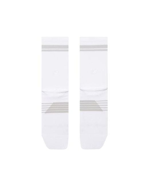 New Balance White Pro Run Crew Socks 1 Pair