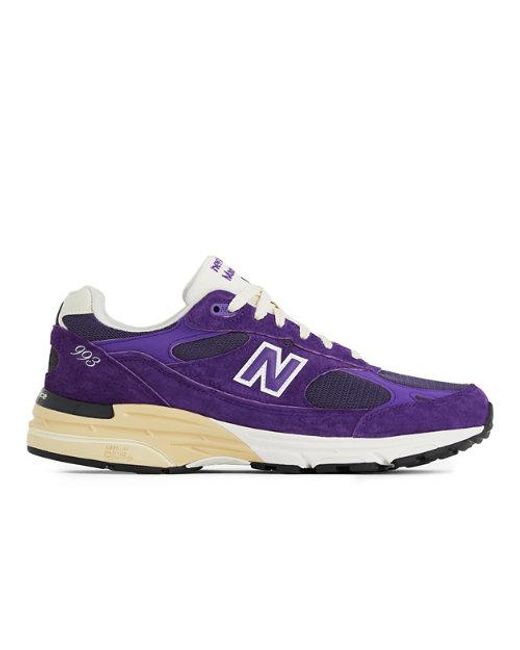 New Balance Blue Made In Usa 993 In Purple Suede/mesh for men