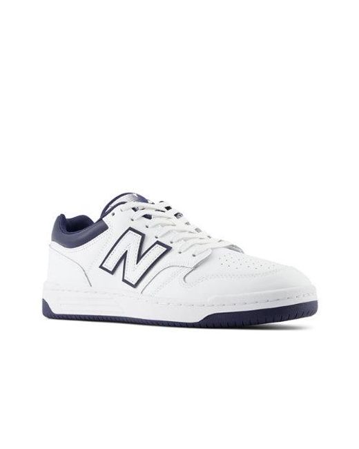 Homme 480 En, Cuir, Taille New Balance pour homme en coloris White