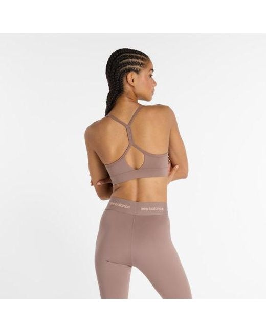 New Balance Brown Damen Nb Essential Yoga Bra