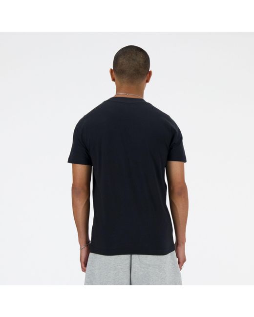 New Balance Sport Essentials Graphic T-shirt 4 In Black Cotton for men