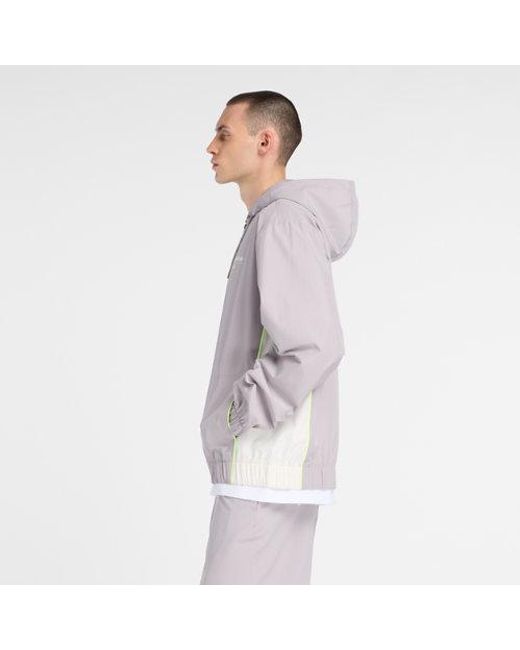 New Balance Purple Trackside Woven Jacket for men