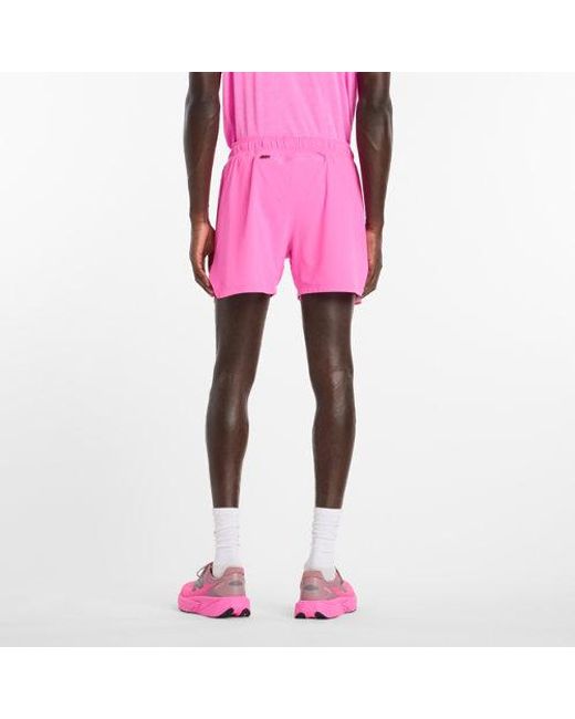New Balance Pink Rc Short 5" for men