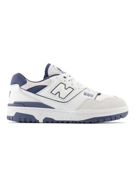 New Balance 550 In White/blue Leather