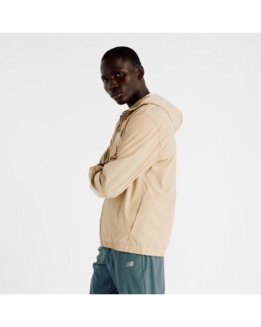 New Balance Natural Woven Full Zip Jacket for men
