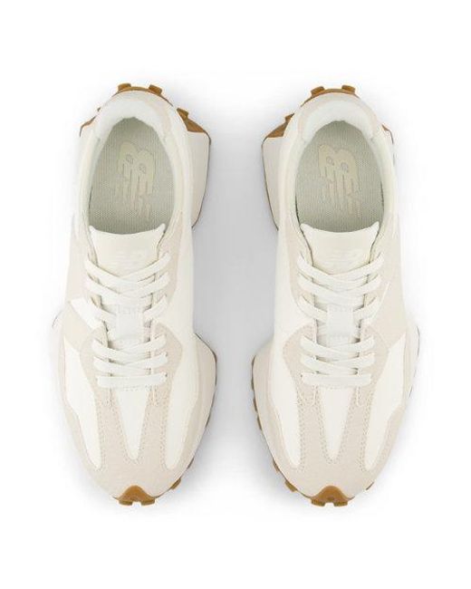 New Balance White 327 Sneakers