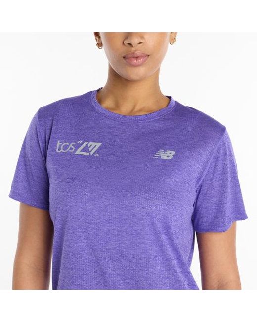 New Balance Purple London Edition Rc Essential T-Shirt