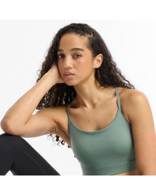 New Balance Green Nb Essential Yoga Bra