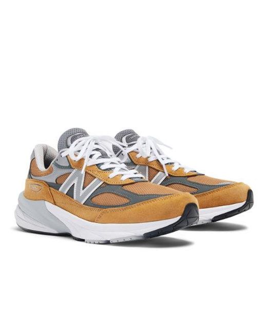 New Balance Blue Made In Usa 990v6 In Brown/grey Leather