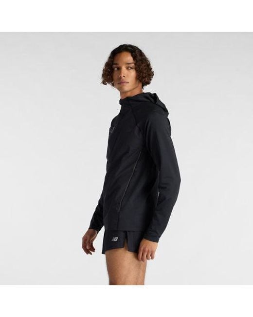 New Balance Blue London Edition Reflective Run Hoodie for men
