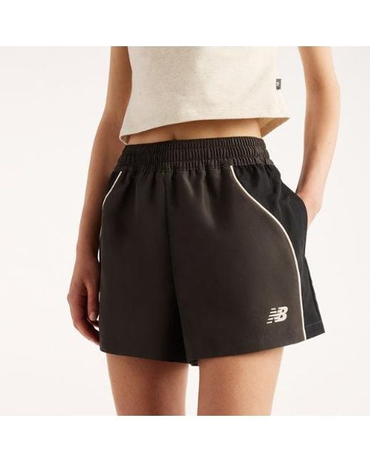 New Balance Black Trackside Woven Short