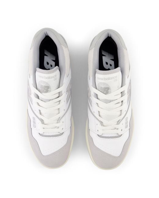New Balance White 550 in weiß/grau