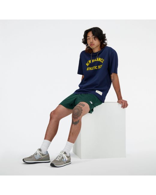 New Balance Sportswear's Greatest Hits T-shirt In Blue Cotton for men