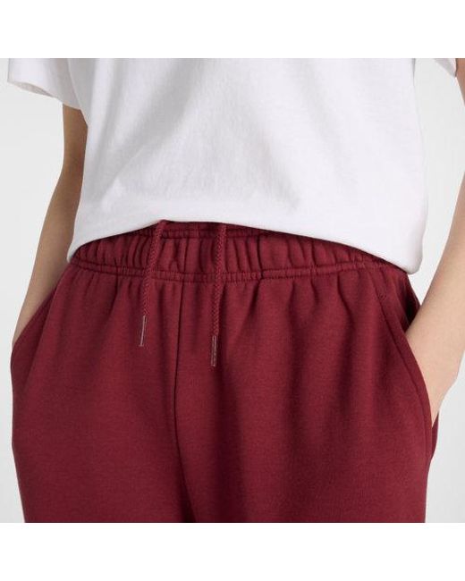 New Balance Red Sport Essentials French Terry Jogger