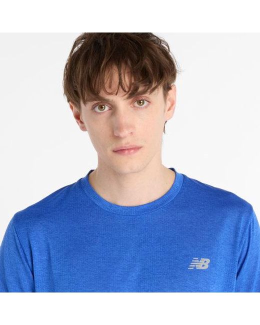 New Balance Blue Rc Essential T-Shirt for men