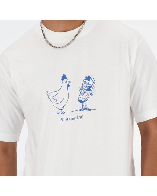 New Balance Sport essentials chicken t-shirt in weiß in White für Herren